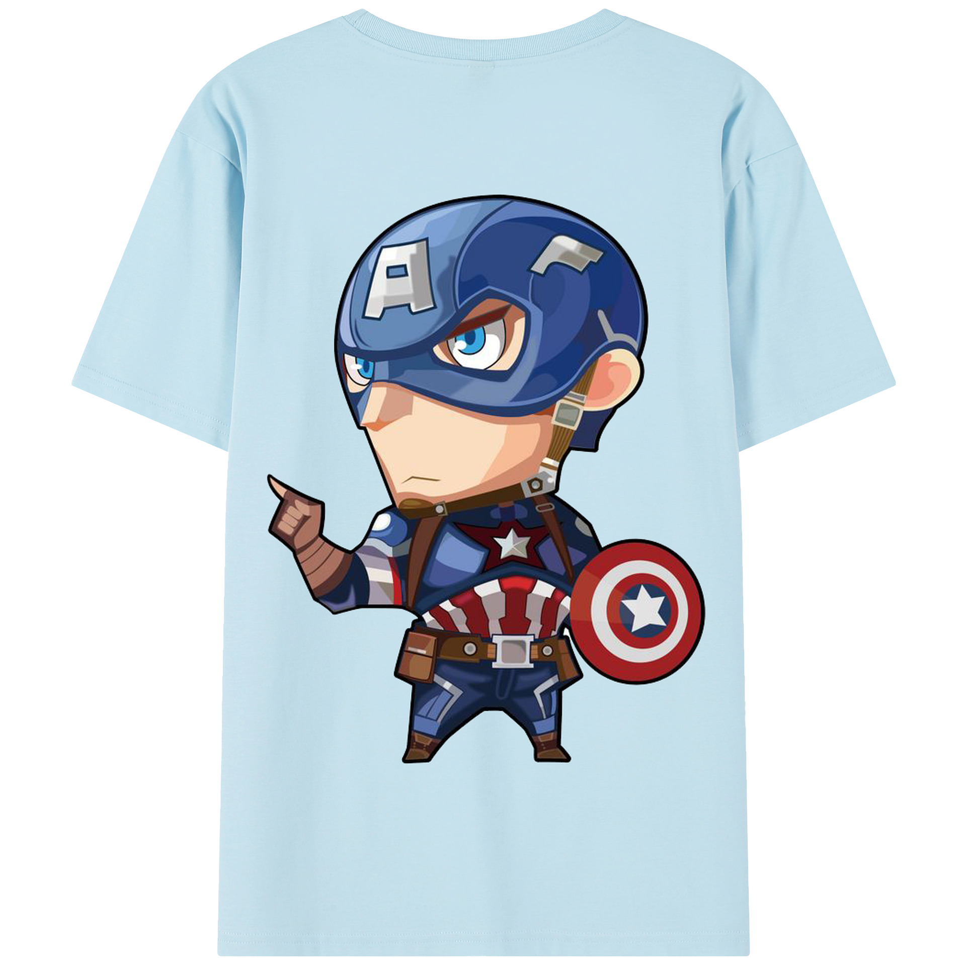 （画像用） アベンジャーズ The Avengers 綿100％半袖Tシャツ（背面プリント）